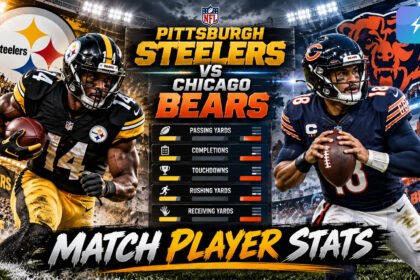Pittsburgh Steelers vs Chicago Bears Match Player Stats