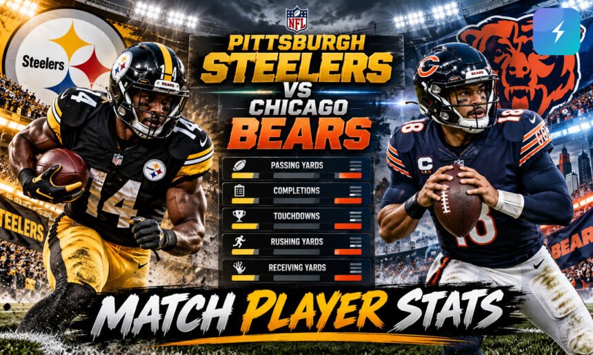 Pittsburgh Steelers vs Chicago Bears Match Player Stats